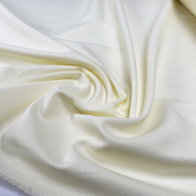 Soft Cotton Twill Mellow Yellow Vanilla Woven Dress Fabric CU