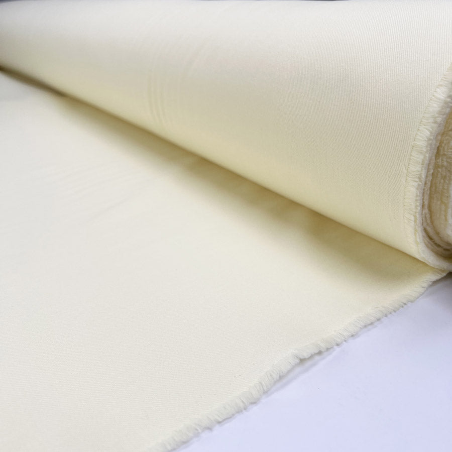 Soft Cotton Twill Mellow Yellow Vanilla Woven Dress Fabric Roll