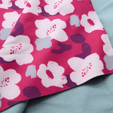 Soft Shell Pink Floral Microfleece Polyester Pink Material CU