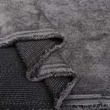 Soft Washed Corduroy Slate Grey Needlecord Polyester Polyamide Spandex Stretch Heavy Trouser Fabric Fold