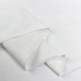Soft White Viscose Jersey Plain Knitted Stretch Fabric Fold