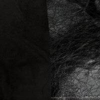 Stretch Faux Leather - Black
