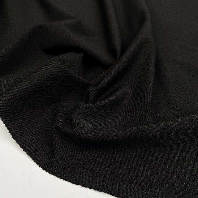 Stretch Jersey Gunmetal Viscose Polyamide Polyester Elastane Knit Fabric CU