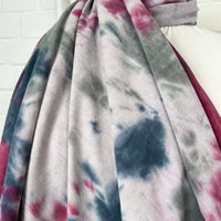 Stretch Needlecord Tie-Dye - Pink