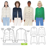 Style Arc - Delphine Woven Jacket Pattern (UK 4-16)