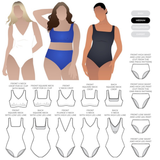 Style Arc - Hamilton Swim Set Pattern (UK4-16)