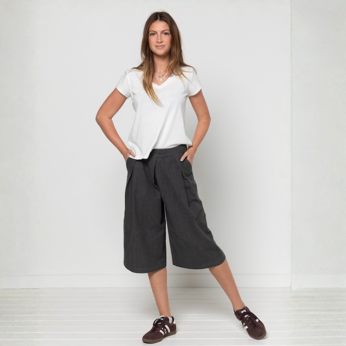 Style Arc - Erin Woven Culotte Sewing Pattern (UK 4-16)