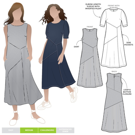 Style Arc Yvette Woven Dress Pattern
