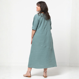 Style Arc Yvette Woven Dress Pattern Mint Back