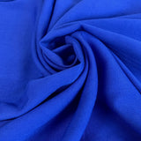 Plain Blue Viscose Dress Fabric Super Drape Royal Twist