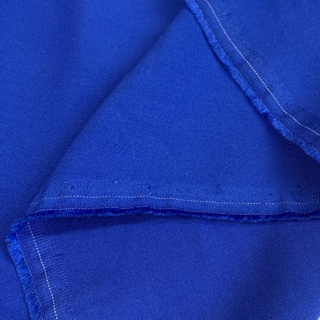 Plain Blue Viscose Dress Fabric Super Drape Royal Fold