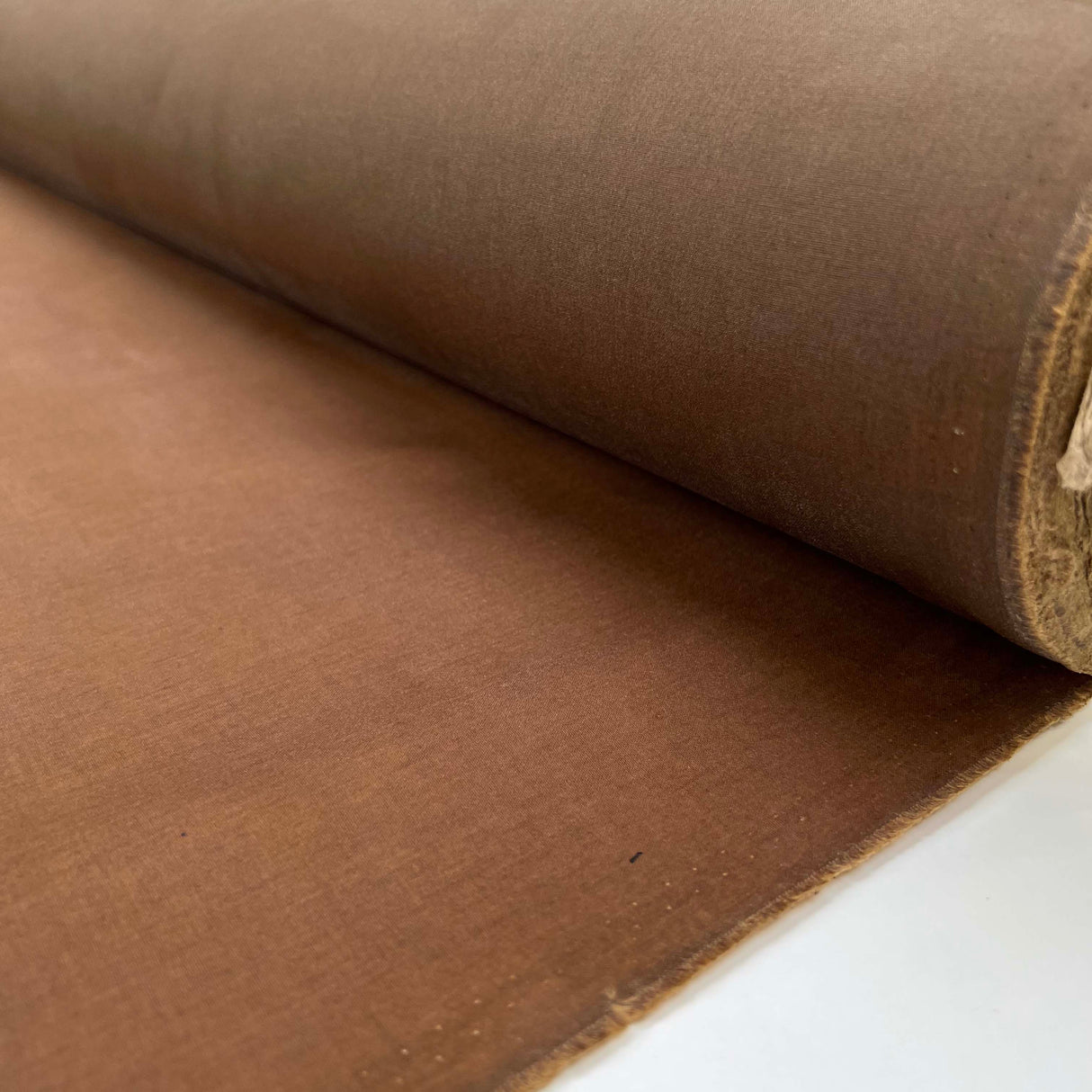 Sylkoil Cotton 6oz Brown Water Resistant Coating Fabric Roll