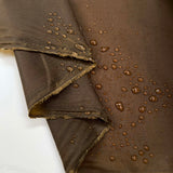 Sylkoil Cotton 6oz Dark Brown Water Resistant Coating Fabric Splash