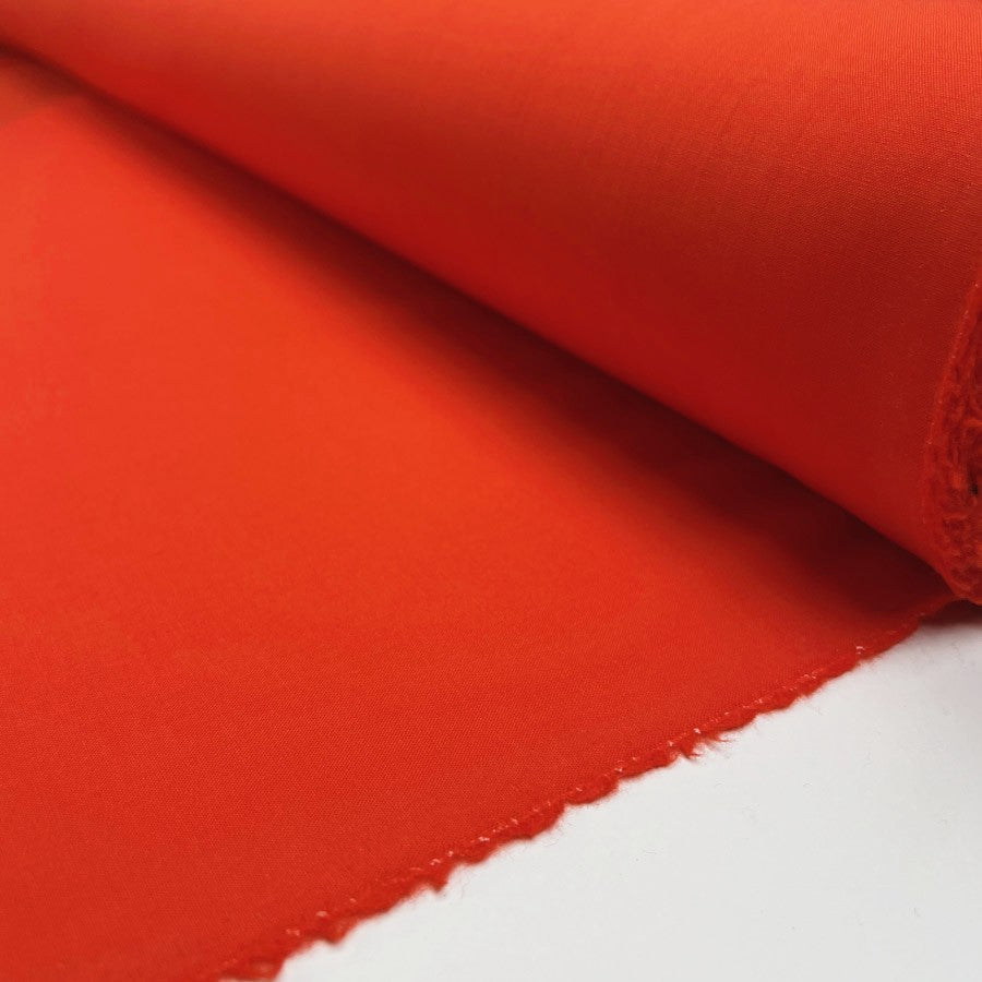 Tango Stretch Wool Elastane Plain Orange Woven Suiting Fabric Roll