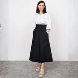 The Assembly Line - Elastic Waist Maxi Skirt Pattern Model 1