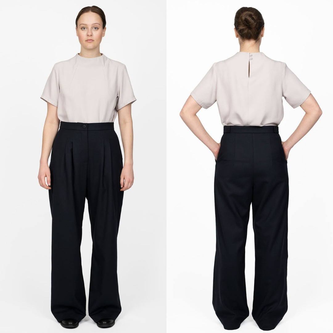 The Assembly Line - Funnel Neck Top Pattern Model 3
