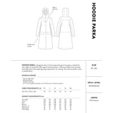 The Assembly Line - Hoodie Parka Sewing Pattern Back Cover