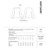 The Assembly Line - Puff Shirt Pattern Back Cover
