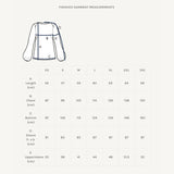 The Assembly Line - Puff Shirt Pattern Finished Garment Measurements