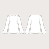 The Assembly Line - Puff Shirt Pattern Outline