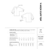 The Assembly Line - V-Neck Cuff Top Pattern Back Cover
