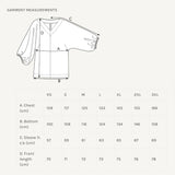 The Assembly Line - V-Neck Cuff Top Pattern Garment Measurements