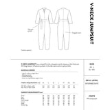 The Assembly Line - V-Neck Jumpsuit Pattern Back Cover