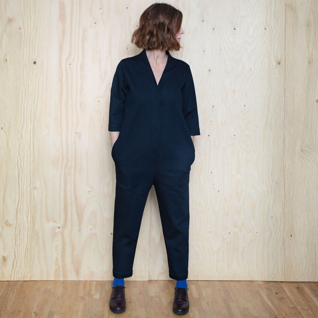 The Assembly Line - V-Neck Jumpsuit Pattern Model 3