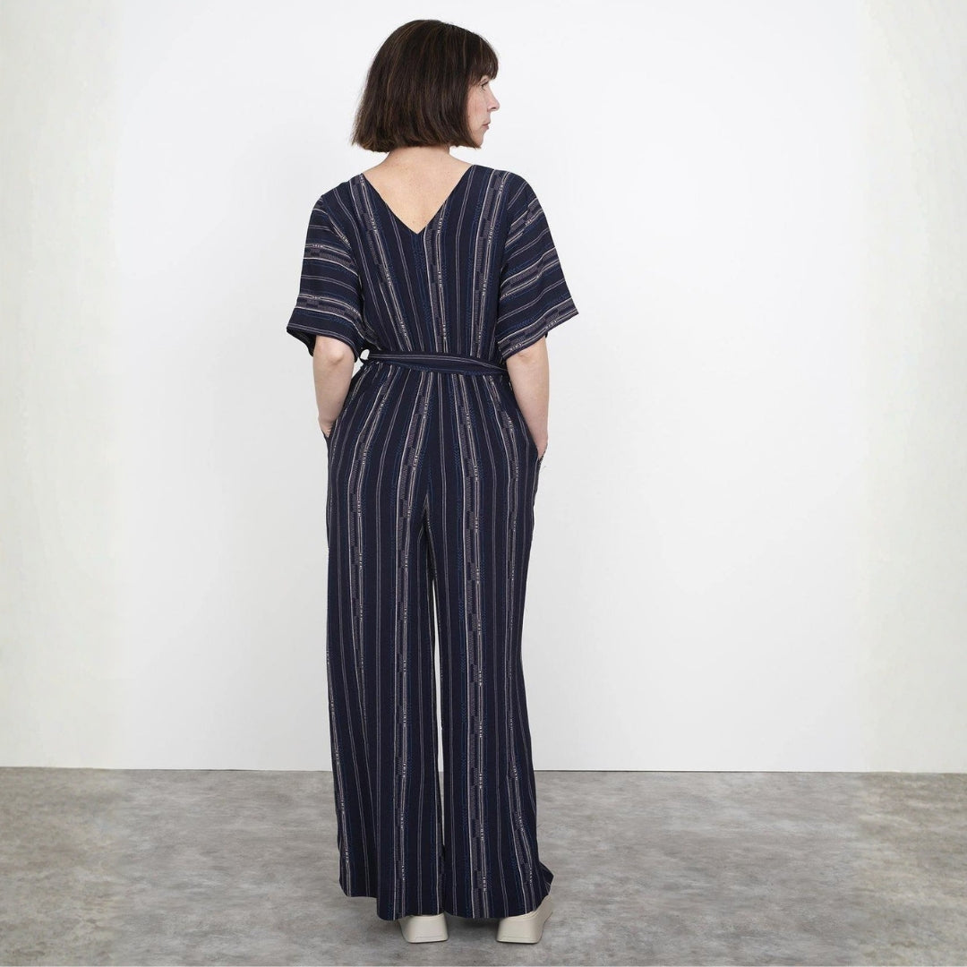 The Assembly Line - Wide-Leg Jumpsuit Pattern Model Back