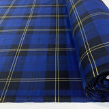 The Great Alexander Poly Wool Viscose Tartan Royal Fabric Roll