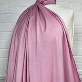 The Big Reveal Pink Plain Cotton Italian Chambray Fabric Mannequin
