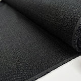 The Fine Stuff Cotton Black Grey Melange Check Shirting Fabric Roll
