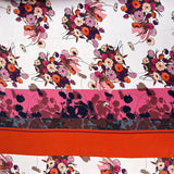Lightweight Dress Fabric Viscose Panel - Floral Sonata Drape Full Pan