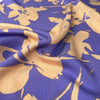 Viscose Twill - Leaves - Nude