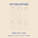 Wardrobe By Me Patterns Bermuda Pants and Shorts pattern options