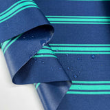 Water Resistant Canvas Blue Stripe Fabric CU