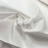 Superfine Cotton Polyester Soft White Dressmaking Fabric Well Used CU
