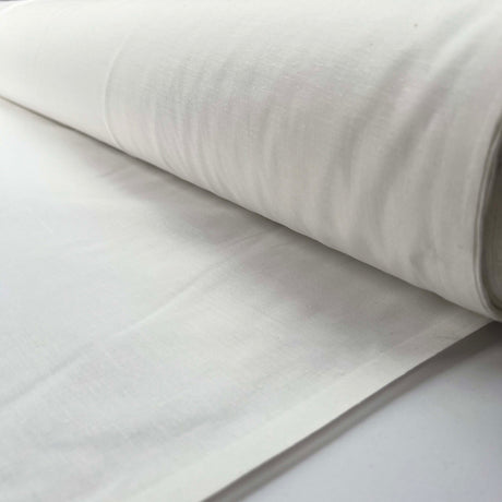 Superfine Cotton Polyester Soft White Dressmaking Fabric Well Used Roll