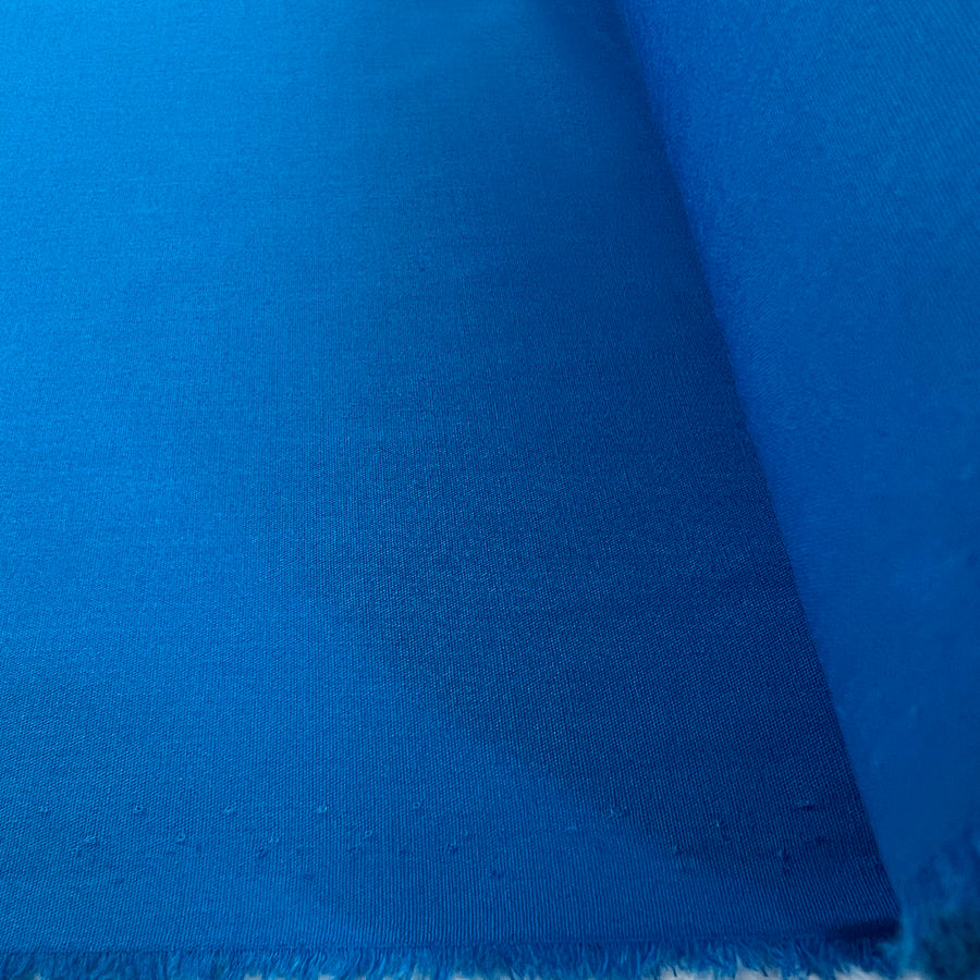 Wide Width Cotton Poplin Dark Turquoise Blue Plain Woven Dress Fabric