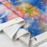 Winceyette Tie Dye Soft Brushed Cotton Abstract Colourful Flannel Fabric Fold
