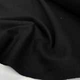 Wool Coating Milled Serge British Black Woven Heavy Coating Fabric CU