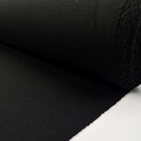 Wool Coating Moss Melton Black Heavy British Woven Fabric Roll