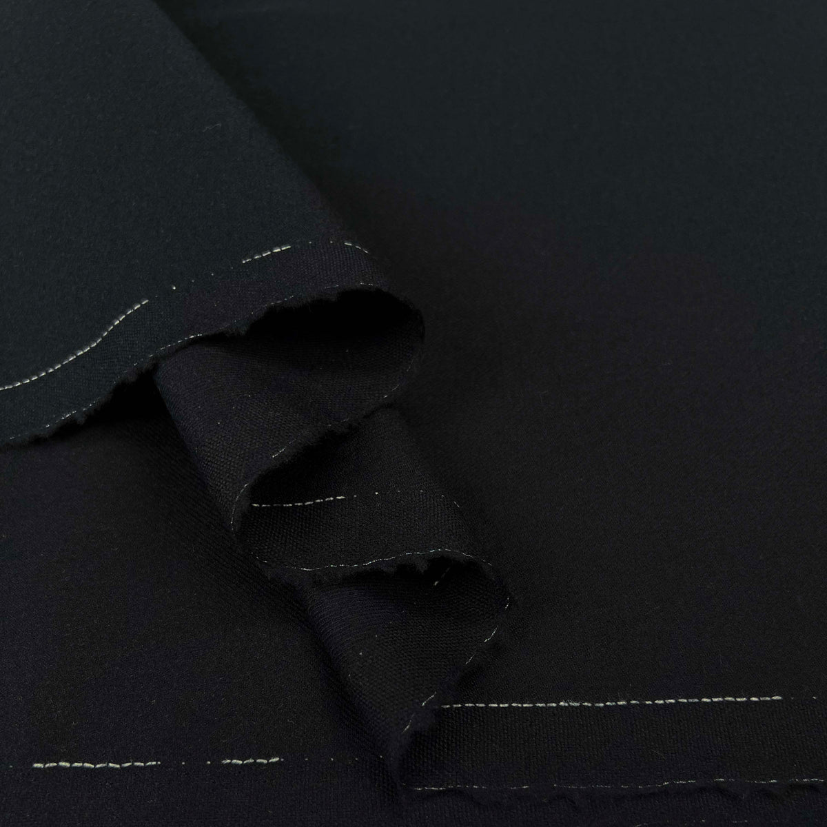 British Ex-Designer Wool Flannel Suiting Fabric Wool Obsession Fold