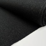 Wool Suiting Charcoal Melton Grey British Heavy Woven Fabric Roll