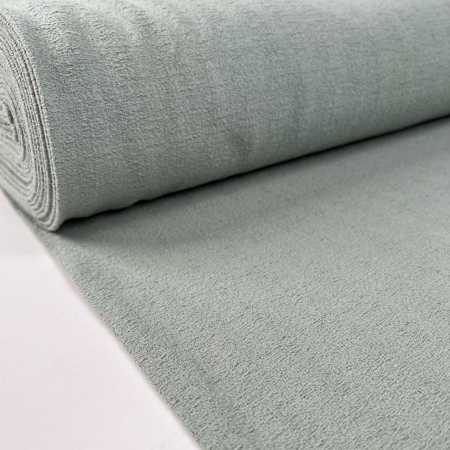 Woven Crepe Aqua Sea Cotton Textured Dress Fabric Bolt
