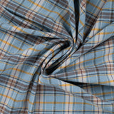 Country Flannel Sky Check Brushed Cotton Dress Fabric fabric, undefined