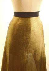 A Knight To Remember Gold Polyester Knitted Jersey Fabric M