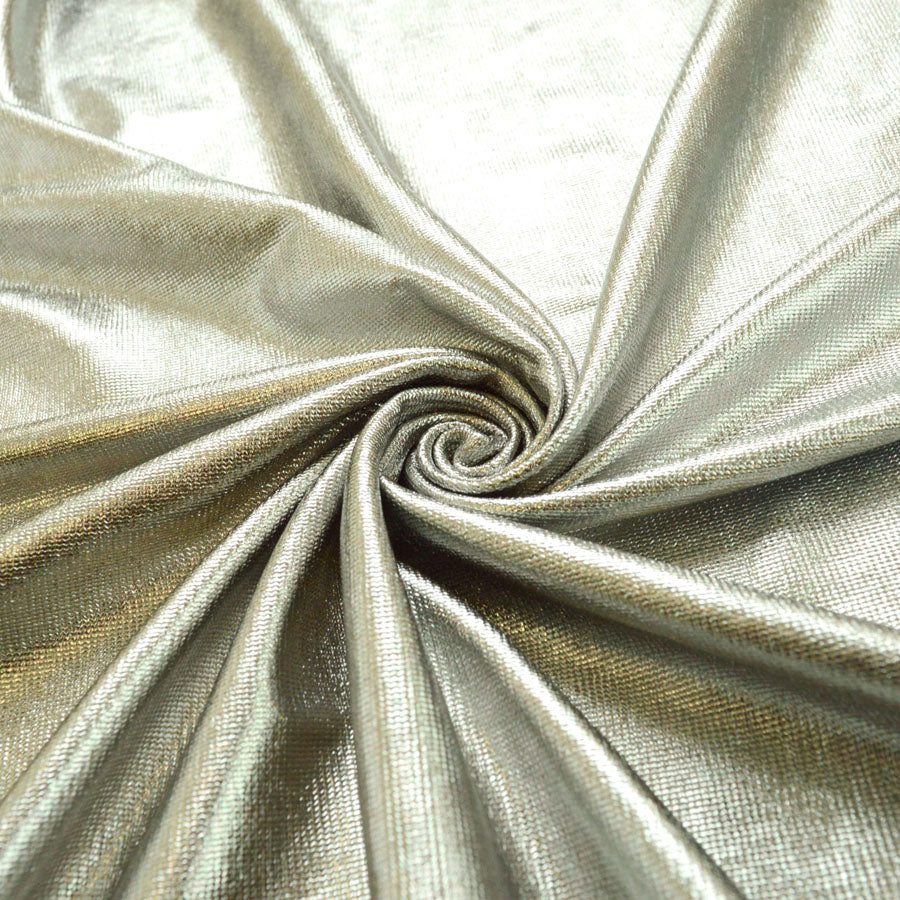 A Knight To Remember Silver Polyester Knitted Jersey Fabric Cud