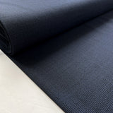 A Gentle Reminder Navy Italian Wool Tiny Check Woven Suiting Fabric Bolt 1