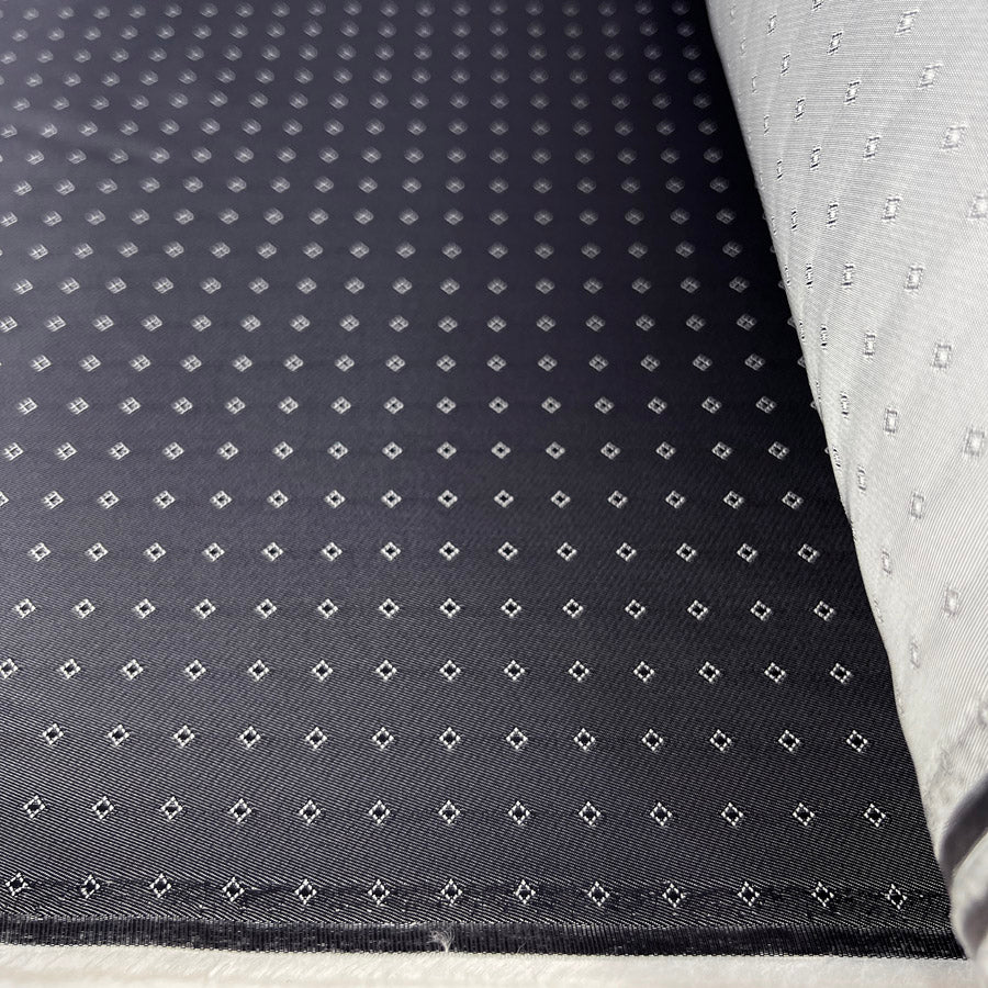 Acetate Viscose Blend Fabric Jaquard Grey Lining Hermes Diamond Roll